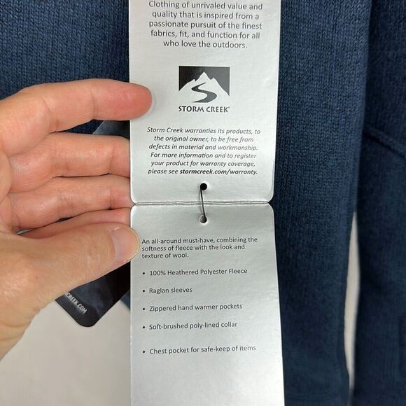 NEW Storm Creek Sweater Fleece Jacket Planters Peanuts NUTMobile Sz S Style 4625 - Picture 6 of 15